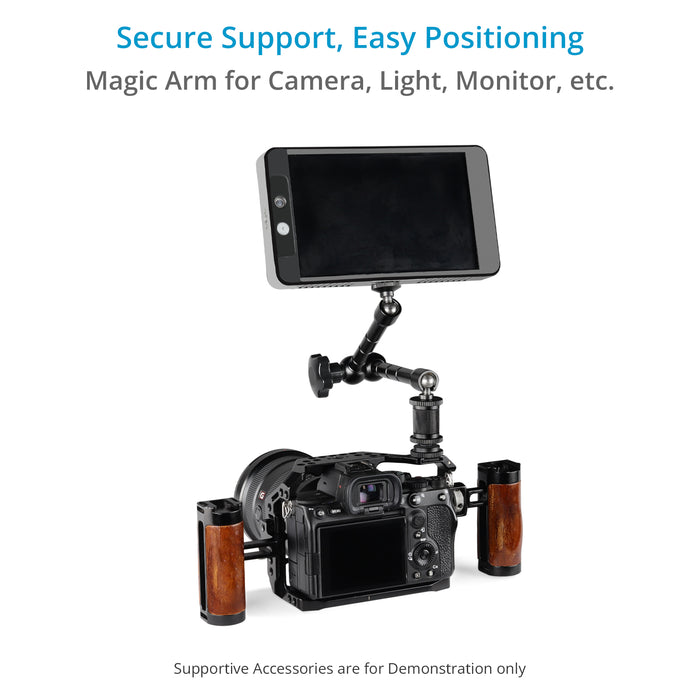 Proaim 11” Magic Arm with Cold Shoe Adapter for Light, Monitor, Camera & More
