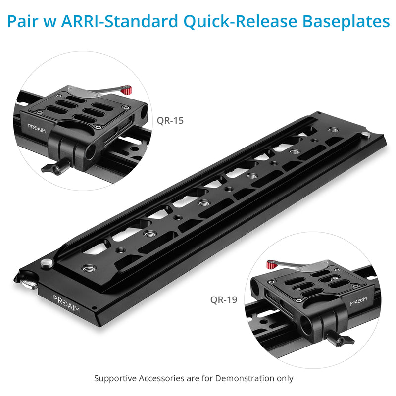Proaim 18" Dovetail Tripod Plate V1 (ARRI Standard) for Heavy Camera Setup
