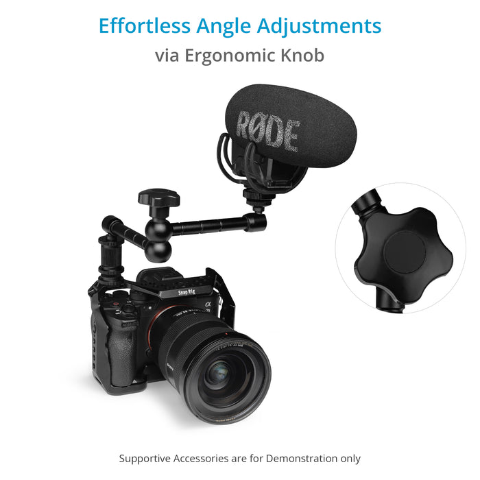 Proaim 11” Magic Arm with Cold Shoe Adapter for Light, Monitor, Camera & More