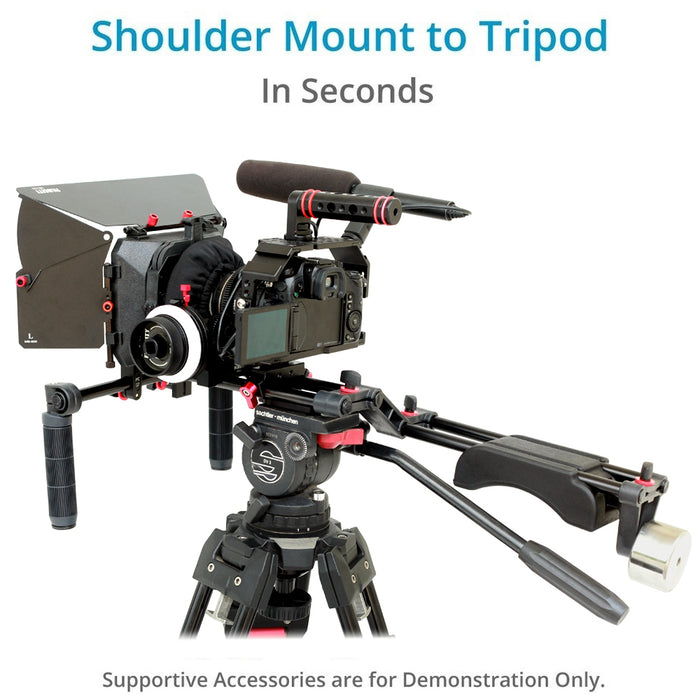 Filmcity Professional Camera Support Rig for Panasonic Lumix GH4/ GH3 and Sony A7/A7r/A7s cameras