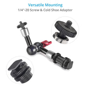Flyfilms 7” Aluminum Magic Arm with Cold Shoe Adapter