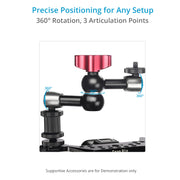 Flyfilms 7” Aluminum Magic Arm with Cold Shoe Adapter