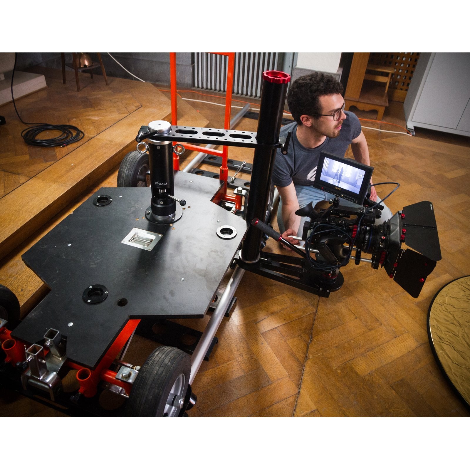 The Camera Slider Rigs Proaim High-Low Boom Rig for Camera Dolly, Jib & Slider