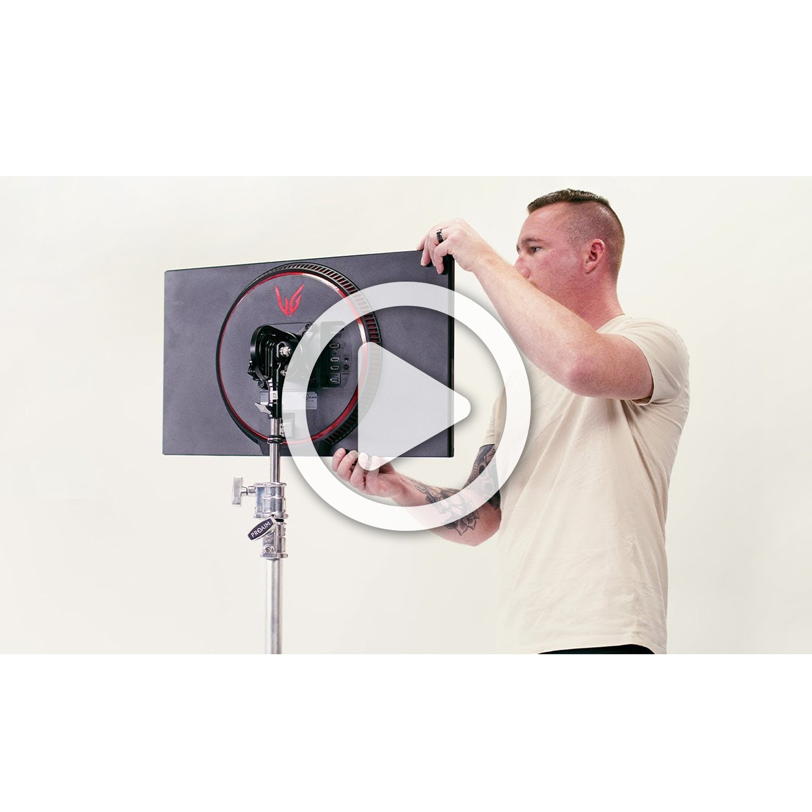 Proaim 360° Rotation VESA 75mm/100mm Tilting Monitor Mount with 5/8 ...