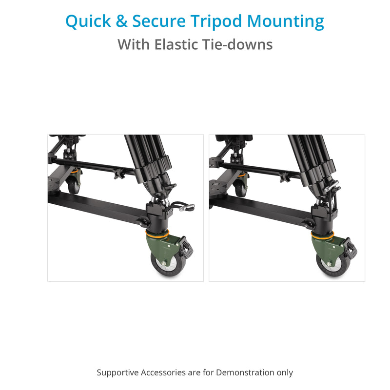 PROAIM Agile Heavy-duty Floor/Track Studio Dolly for Spiked Tripods