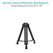 
Proaim 100mm Bowl Head Tripod Stand with Rubber Tripod Shoes | Payload - 80kg/176lb
