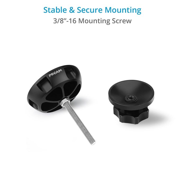 Proaim 100mm Half Ball Adapter (Flat–Bowl Camera Mount)