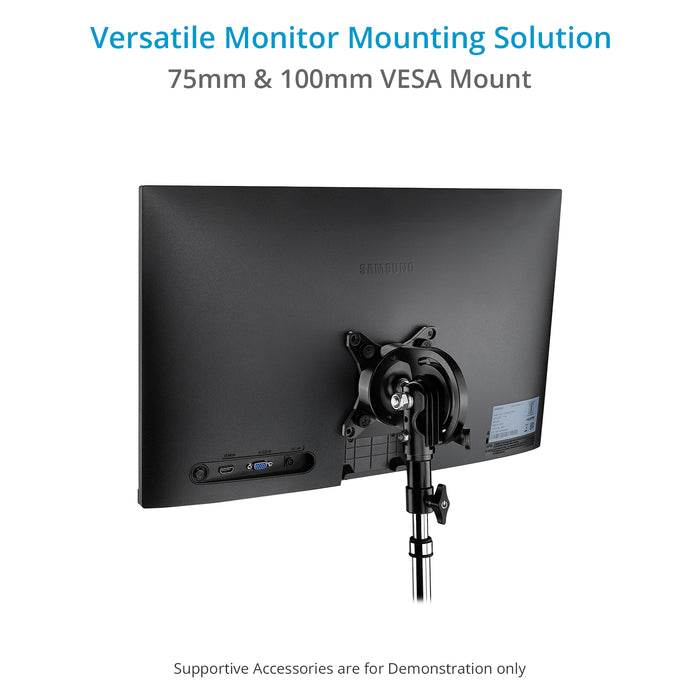 Proaim 360° Rotation VESA 75mm/100mm Tilting Monitor Mount with 5/8” Baby Pin Receiver