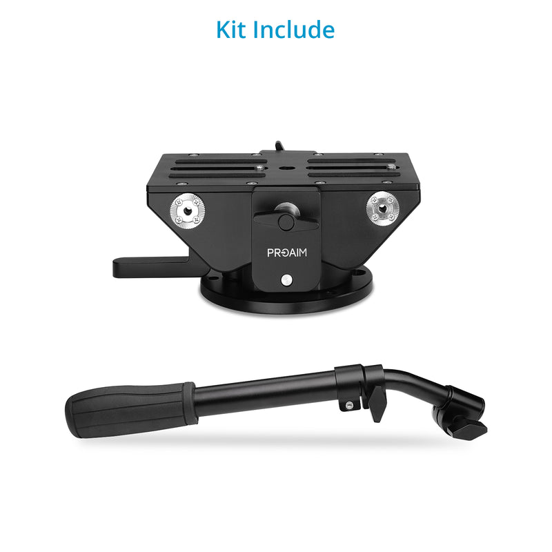 Proaim Rocker Camera Plate System with Flat Base Mount | Payload: 40kg/88lb