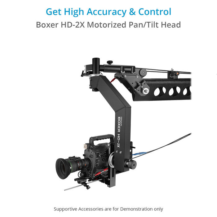 Proaim Boxer HD-2X Motorized Pan/Tilt Head for Camera Jib/Crane | Iris, Focus & Zoom Controls