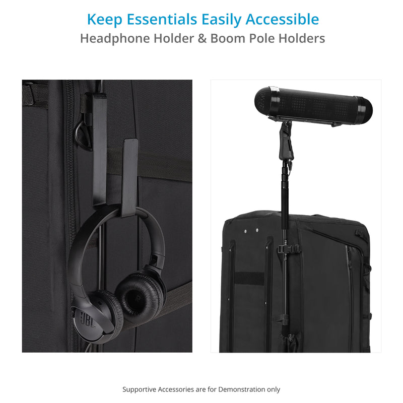 Proaim Cine Cube Mobile Audio Workstation Bag | Trolley System with Outdoor Wheels