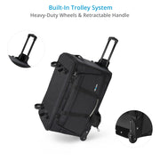 Proaim Cine Cube Mobile Audio Workstation Bag | Trolley System with Outdoor Wheels