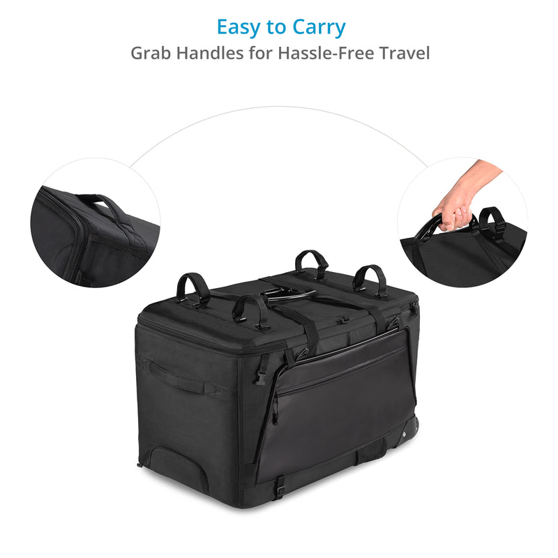 Proaim Cine Cube Mobile Audio Workstation Bag | Trolley System with Outdoor Wheels
