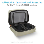 Proaim Cube Monitor Bag (Grey) for 5 to 7" Camera LCD Monitors &amp; Small Accessories