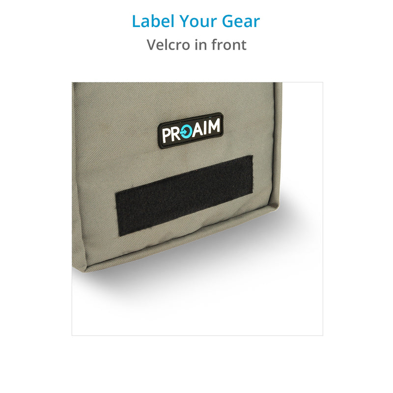 Proaim Cube Monitor Bag (Grey) for 5 to 7" Camera LCD Monitors &amp; Small Accessories