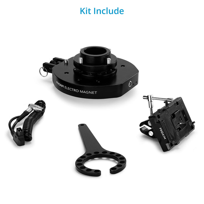 Proaim Electro Magnet Quick Release Mitchell Mount for Camera &amp; Gimbal Rigs