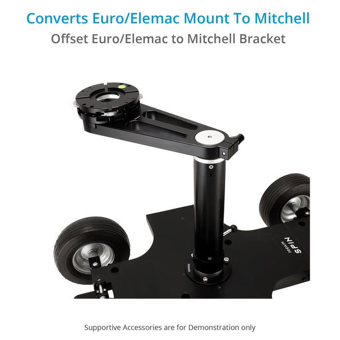 Proaim Euro/Elemac to Mitchell 4-Way Camera Leveller Offset Bracket