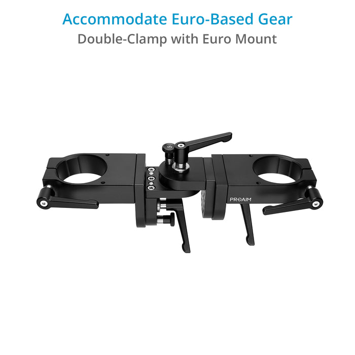 Proaim Flexi Euro/Elemac 360&deg; Rig | 3-Axis Offset Bracket for Video Camera Setups