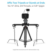 Proaim Flo Professional 4ft Video Camera Slider for Videomakers & Filmmakers