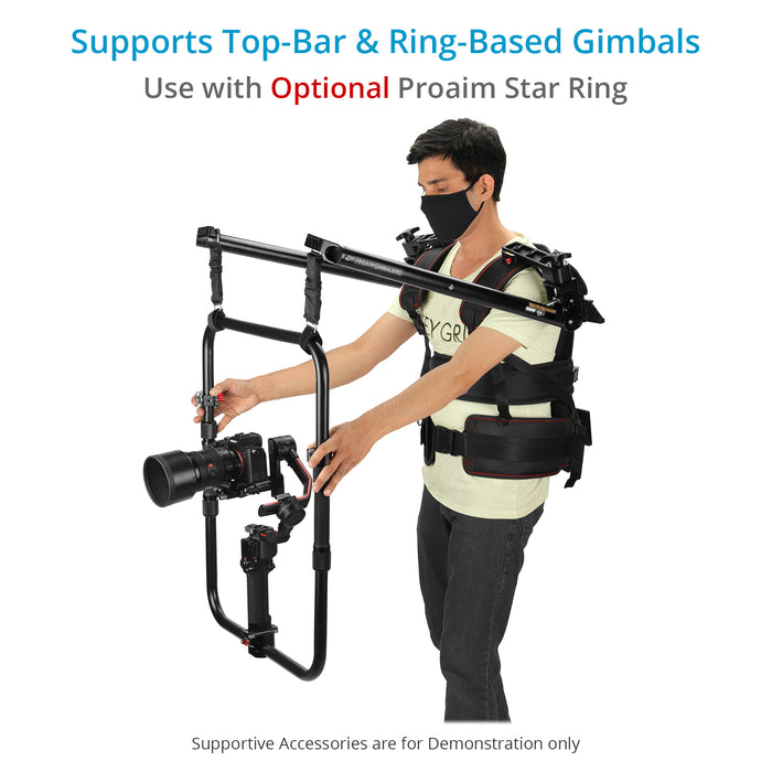 Gimbal-Bird Body Support Rig for 2-Axis / 3-Axis Camera Gimbals