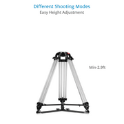 Proaim Heavy-Duty 150mm Tripod Stand with Spreader | Payload - 250kg / 551lb