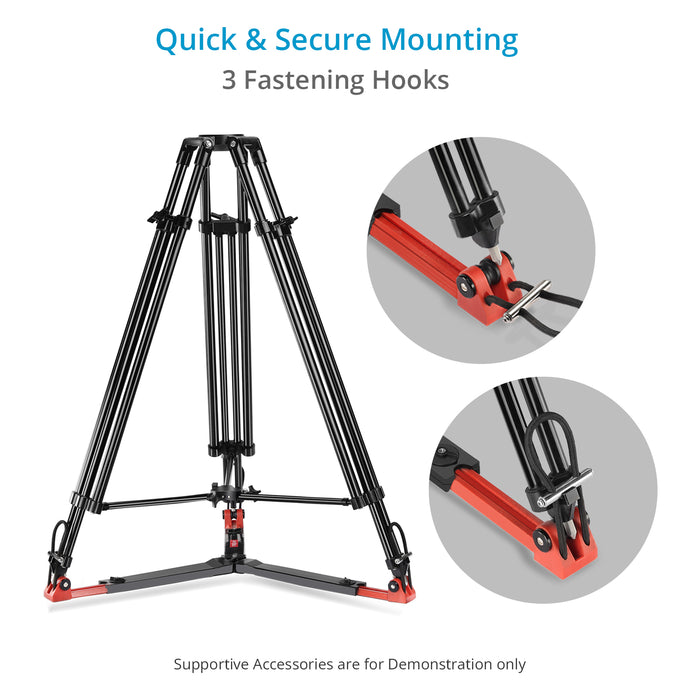 Proaim Heavy-Duty Ground Spreader V1 for Twin Spiked Feet Camera Tripods