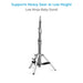 Proaim Low Ninja Baby 5/8” Double Riser Stand for Lights & Studio Photography | Height: 1.8 -3.3 Feet