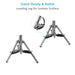 Proaim Low Ninja Baby 5/8” Double Riser Stand for Lights & Studio Photography | Height: 1.8 -3.3 Feet