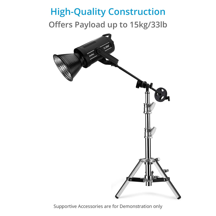 Proaim Low Ninja Baby 5/8” Double Riser Stand for Lights & Studio Photography | Height: 1.8 -3.3 Feet