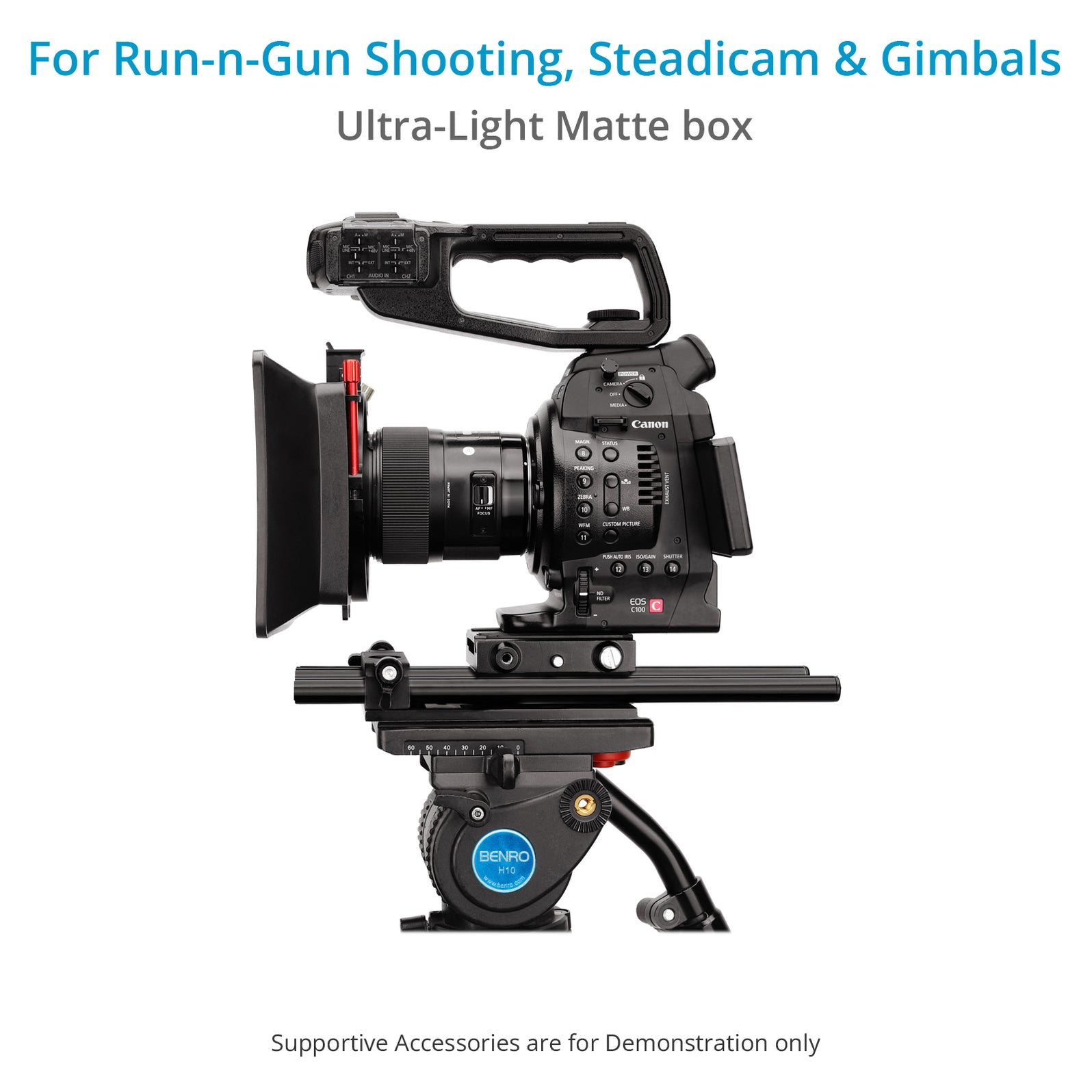 Proaim MB10 Lightweight ClipOn Camera Matte Box for 67mm 82mm