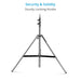 Proaim Ninja 5/8” Double Riser Baby Stand For Lights & Studio Photography| Max. Height: 9.3 Feet