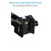 Proaim SnapRig NATO Monitor Mount for DJI RS 2 / RSC 2 / RS 3 / RS 3 & RS 4 Pro Camera Gimbals. NMH249