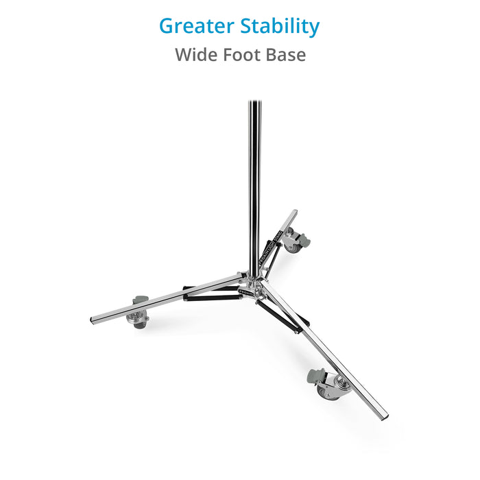 Proaim Baby 5/8” Jr. Triple Riser Roller Stand w Wheels for Studio, Photography | Max. Height: 12.2 Feet