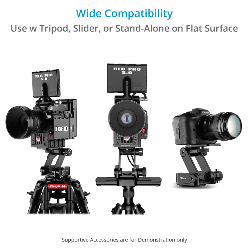 Proaim Z-Tilt Camera Head (Pan-Tilt) | 6.8kg/15lb Payload