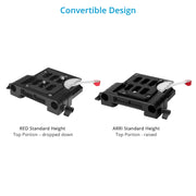 Proaim 15mm Quick Release Camera Base Plate with Dovetail (ARRI Standard)