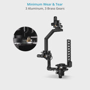 PROAIM Spin-3 (3-Axis) Motorized Pan Tilt Head for Camera Jib Crane, Payload- 15kg/33lb