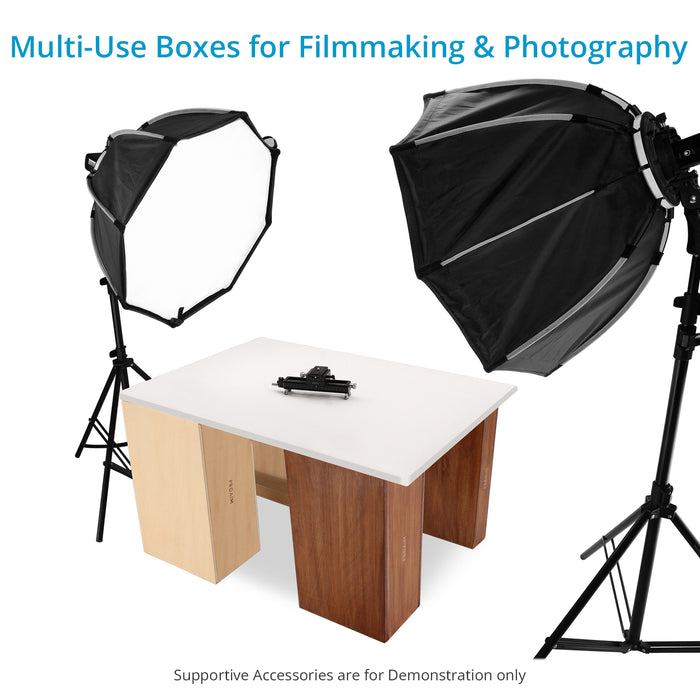 Proaim Set of 4 Apple Boxes for Studio, Film Set & Photography