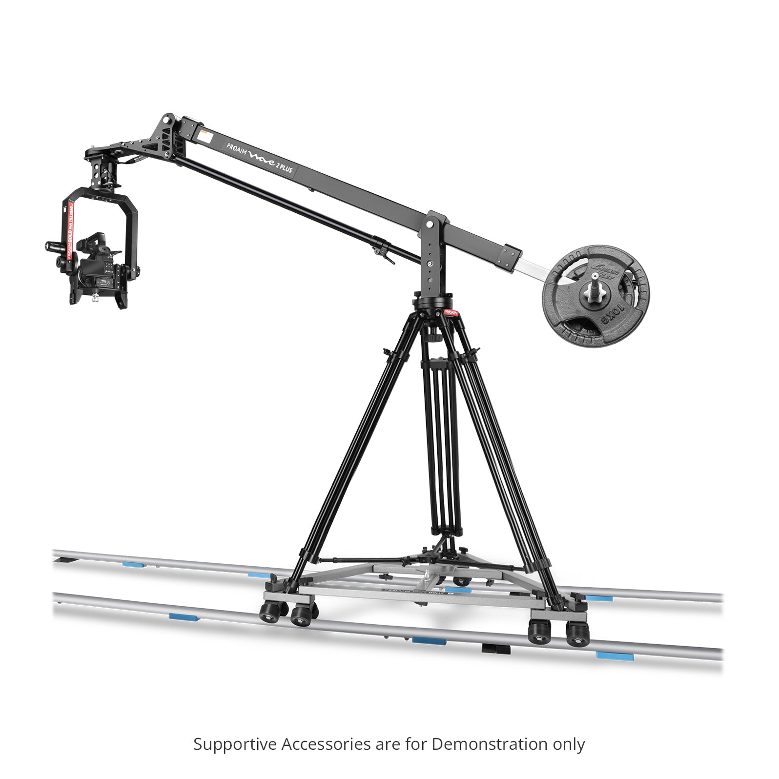 Proaim Swift Camera Dolly, 12ft Track Portable & Affordable