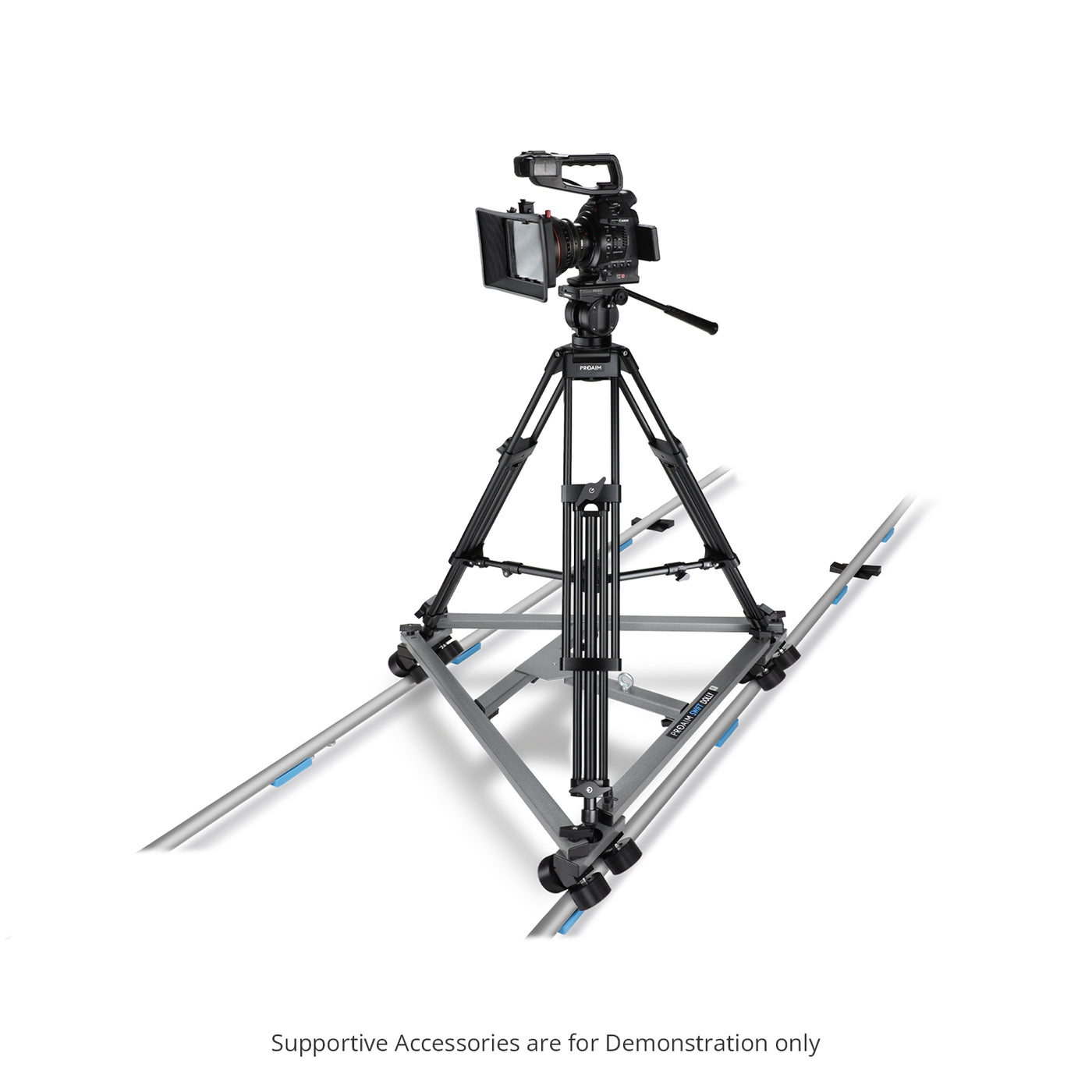 Proaim Swift Camera Dolly, 12ft Track Portable & Affordable