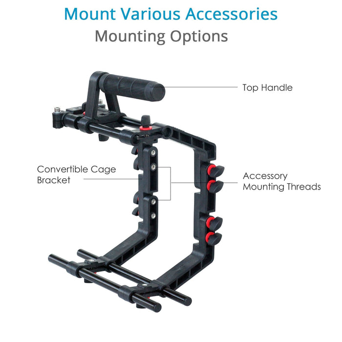 Filmcity DSLR Camera Cage Shoulder Rig Kit