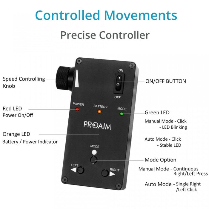 Proaim 2ft Curve-N-Line  Video Camera Slider with  Motion Control System