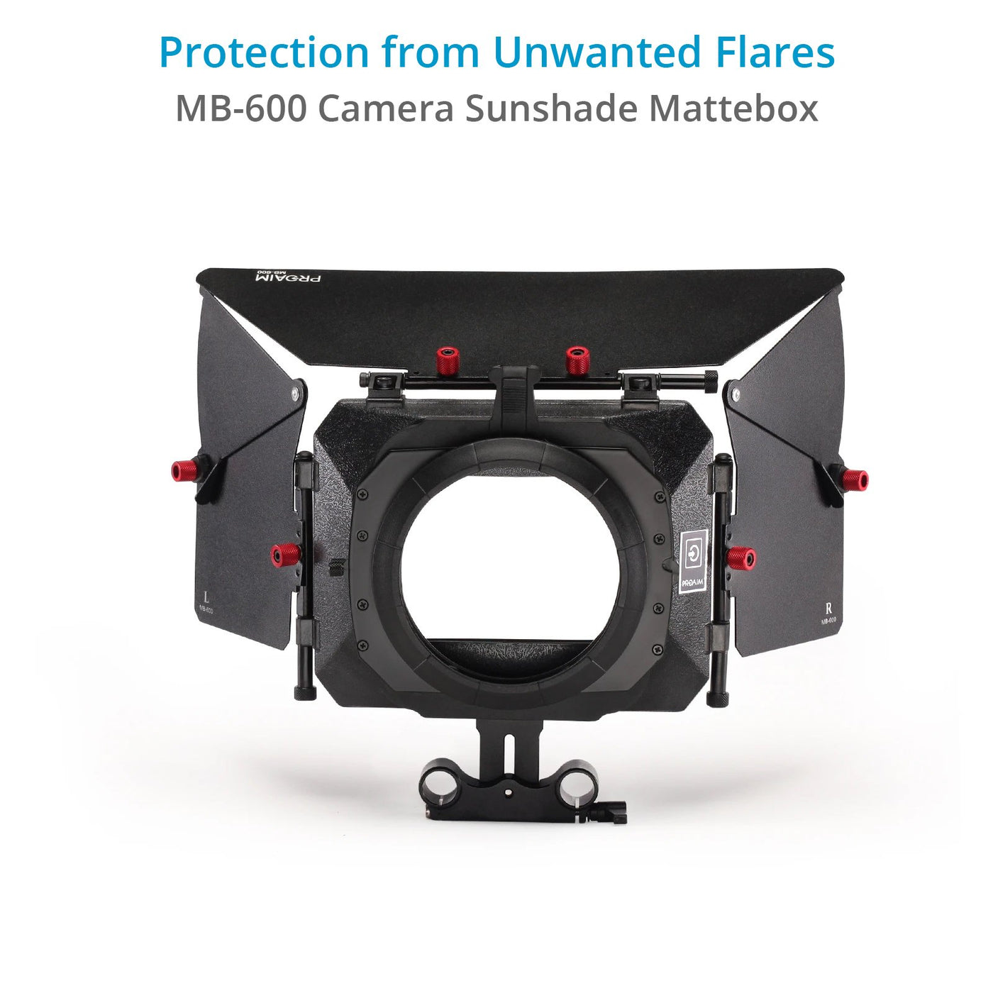 Filmcity Power DSLR Camera Cage with MB-600 Sunshade Matte Box Combo K ...