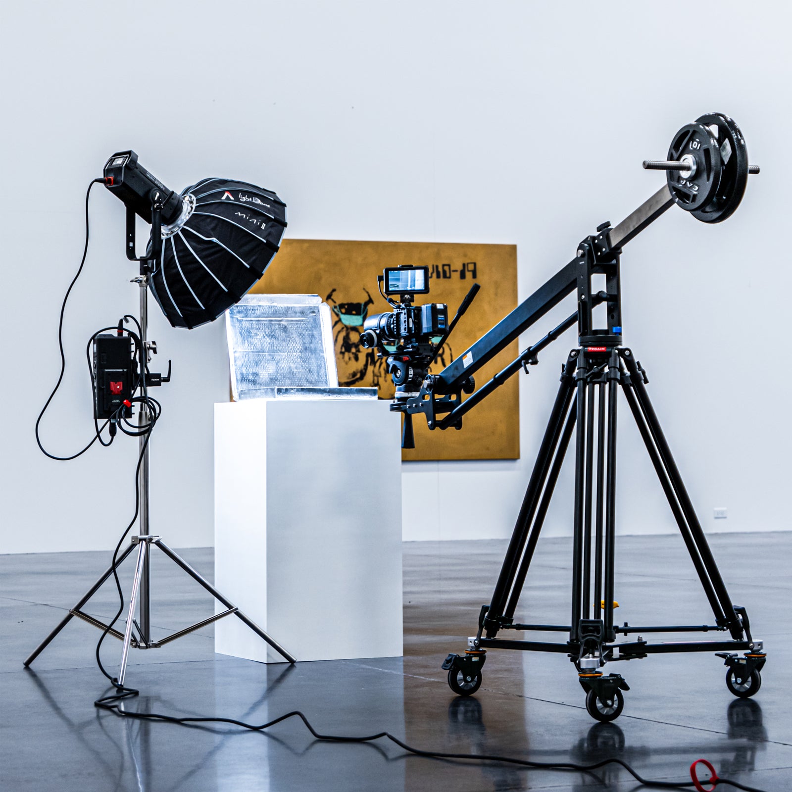 Proaim Portable Camera Dolly for Heavy Tripods Jibs Cranes