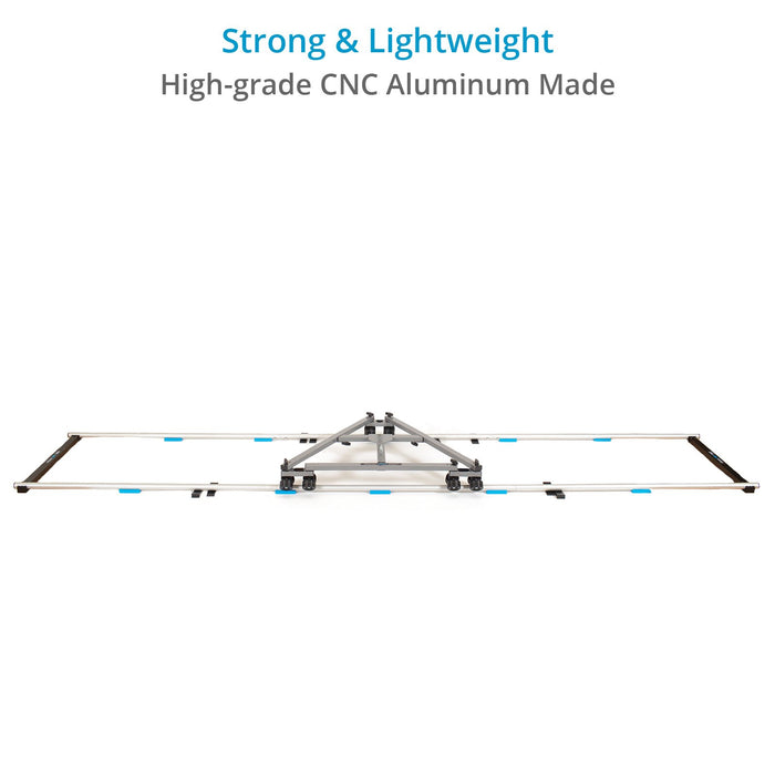 PROAIM 12ft Straight Aluminum Camera Dolly Track, ⌀ 32mm