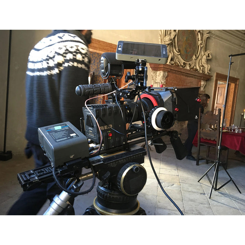 FILMCITY Power DSLR Camera Cage met MB-600 Matte Box Combo Kit. 4x4 Filterhouders, Lenzen tot 95mm Diameter, Ondersteunt 15mm Staven. Voor DSLR/DSLM Handheld Camera. (FC-CTH-01