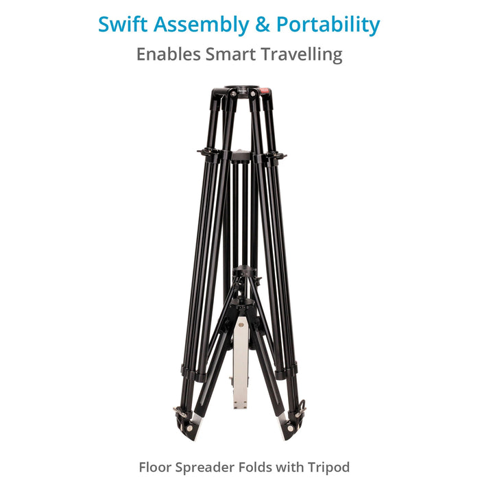 Proaim 100mm Camera Tripod Stand with Aluminum Spreader