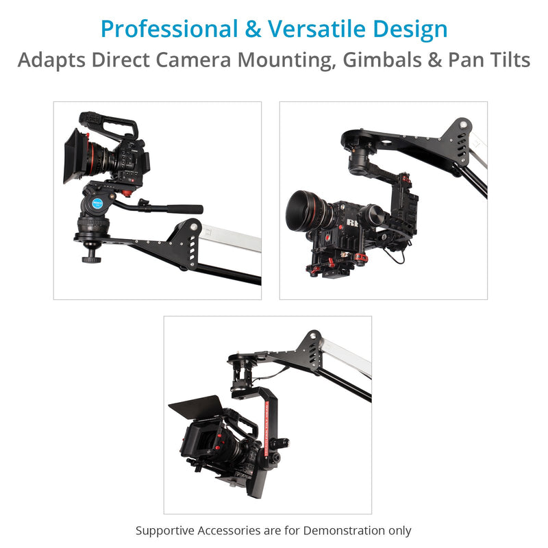 Proaim 10' Wave-2 Jib Crane, Dolly Stand for Camera / Gimbals / Pan Tilt Heads