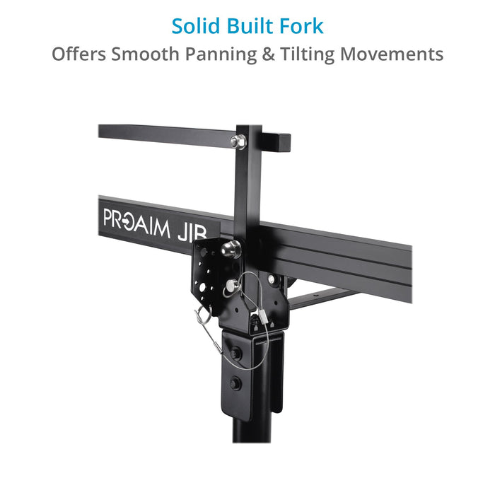 Proaim 12ft Camera Crane Jib, Stand, Jr. Pan-Tilt | Gimbal Compatible