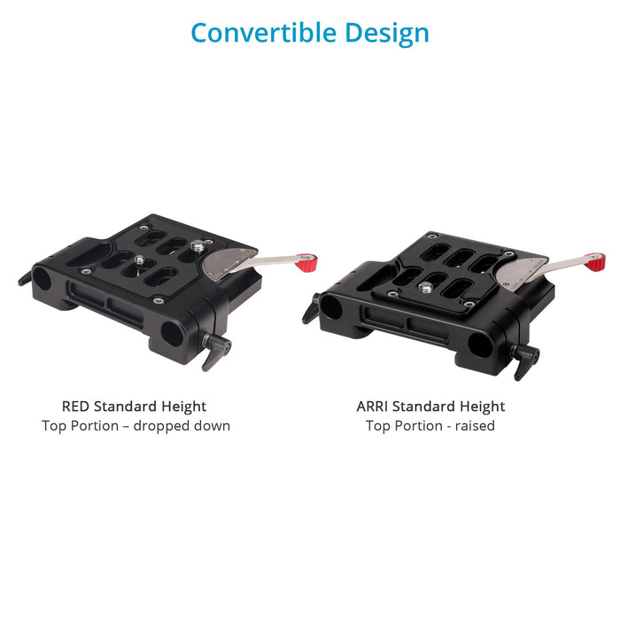 Proaim 15mm Quick Release Camera Base Plate with Dovetail (ARRI Standard)