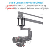 Proaim 18ft Camera Crane Jib with Stand for Gimbals, Pan-Tilt & Fluid Head